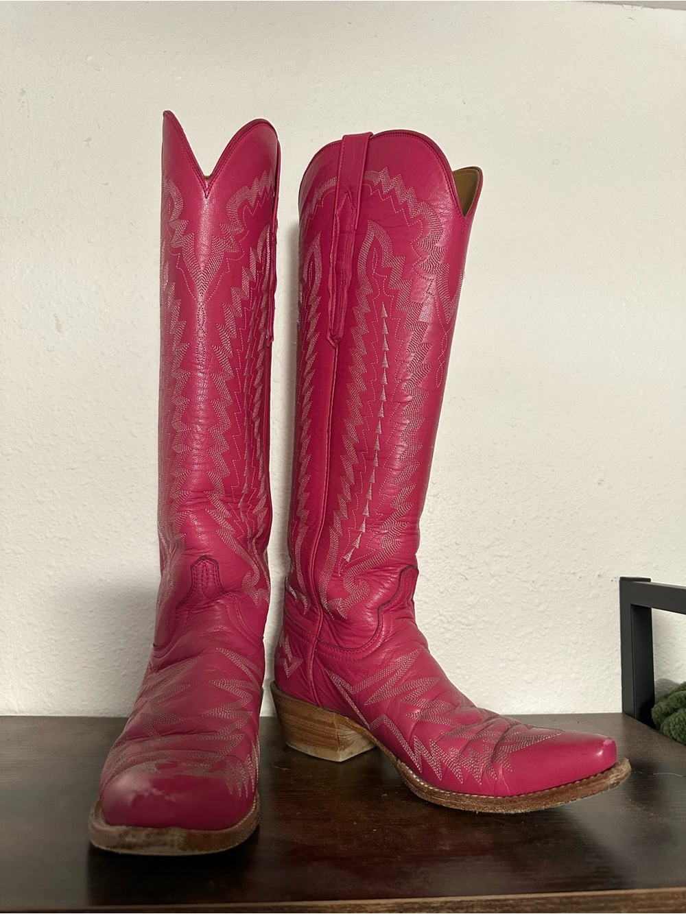 Lucchese CUSTOM Hot Pink Priscilla’s 7B